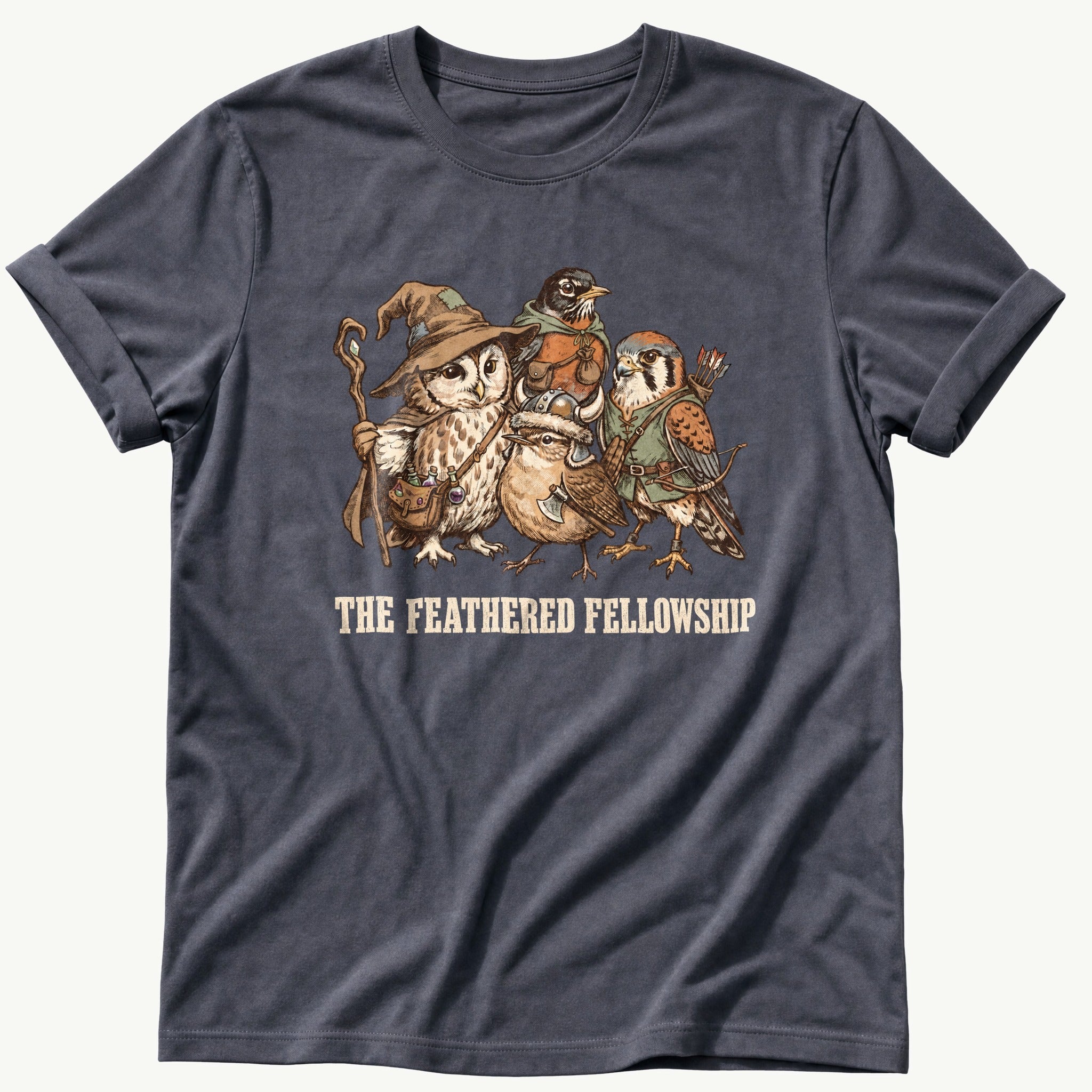 the-feathered-fellowship — Navy Comfort Colors tee