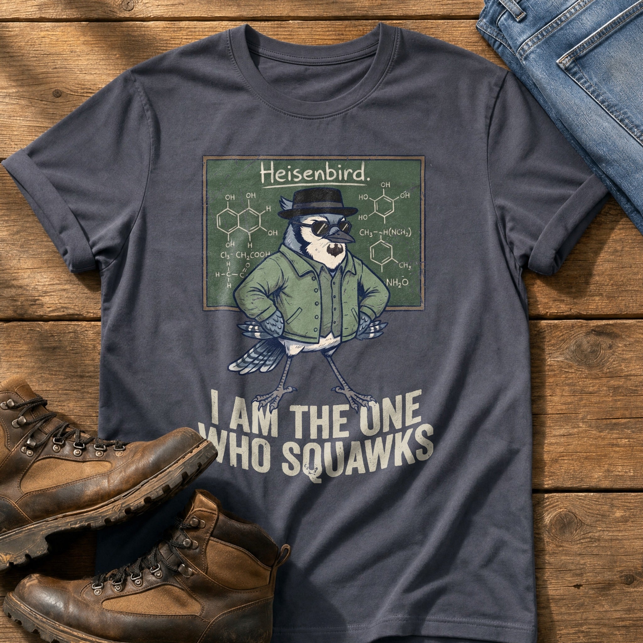 The One Who Squawks — Navy Comfort Colors tee