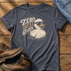 Zero Ducks Given — Navy Comfort Colors tee