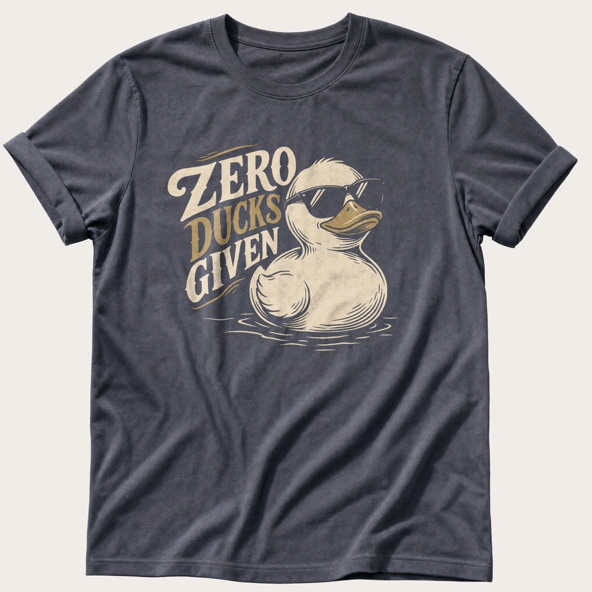 Zero Ducks Given — Navy Comfort Colors tee