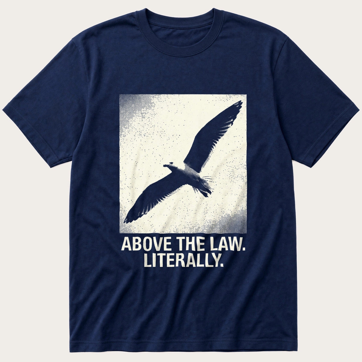 Above The Law — Navy T-Shirt