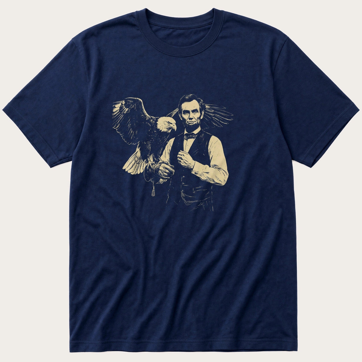 Abraham Lincoln Eagle 4 — Navy T-Shirt
