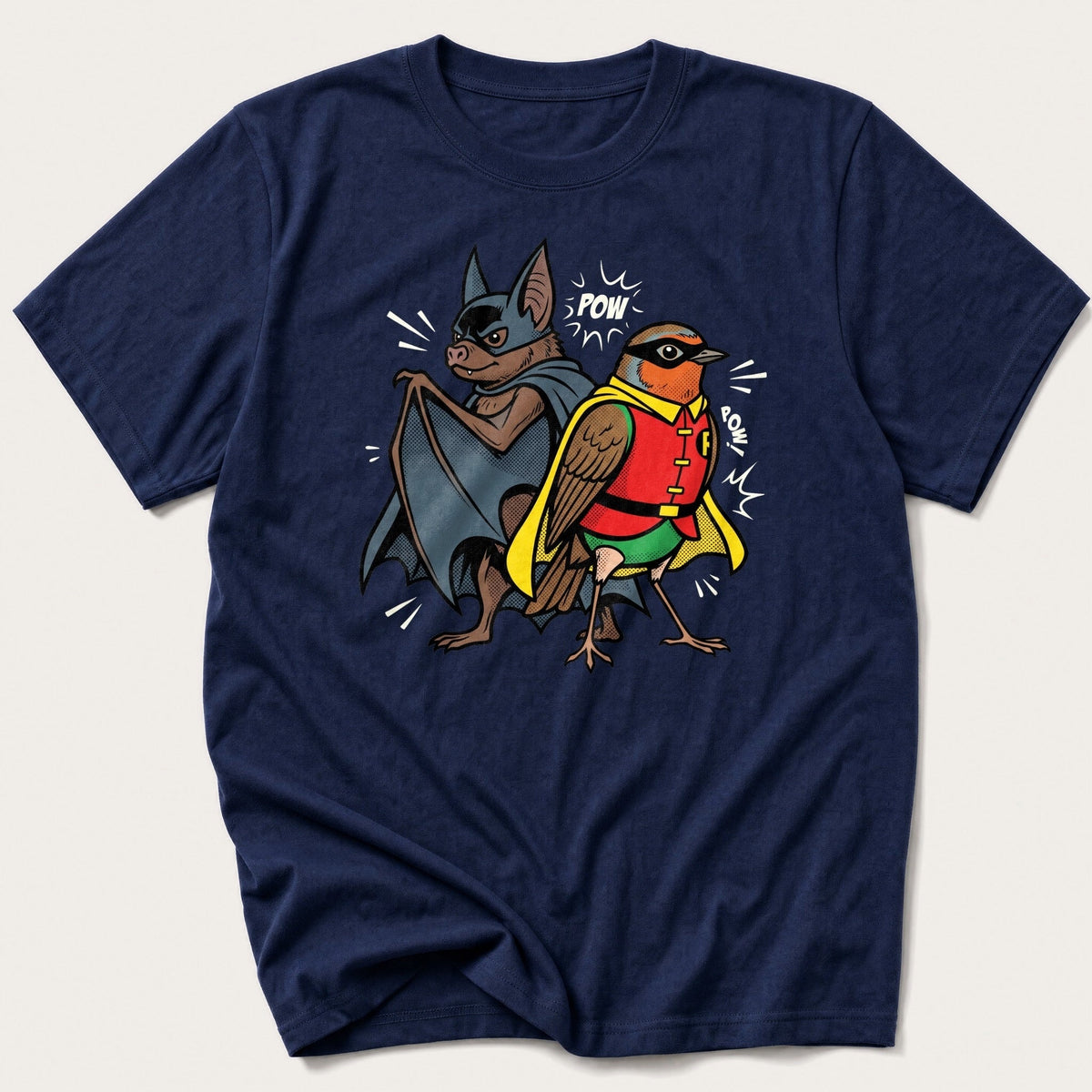 Bat N Robin 44 — Navy T-Shirt