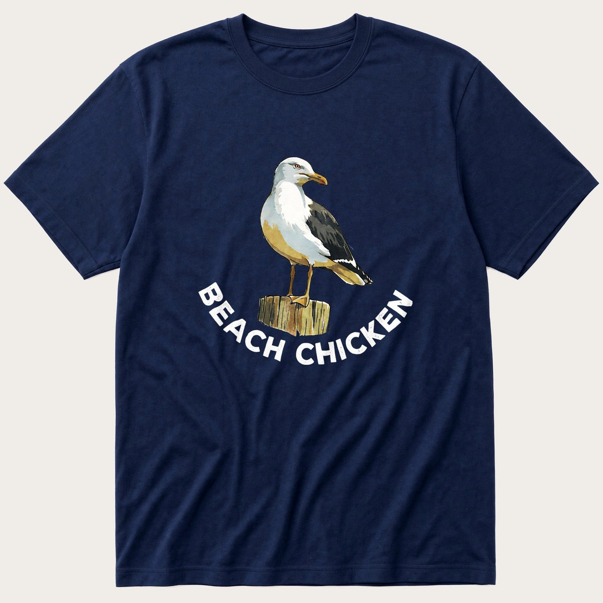 Beach Chicken 12 — Navy T-Shirt