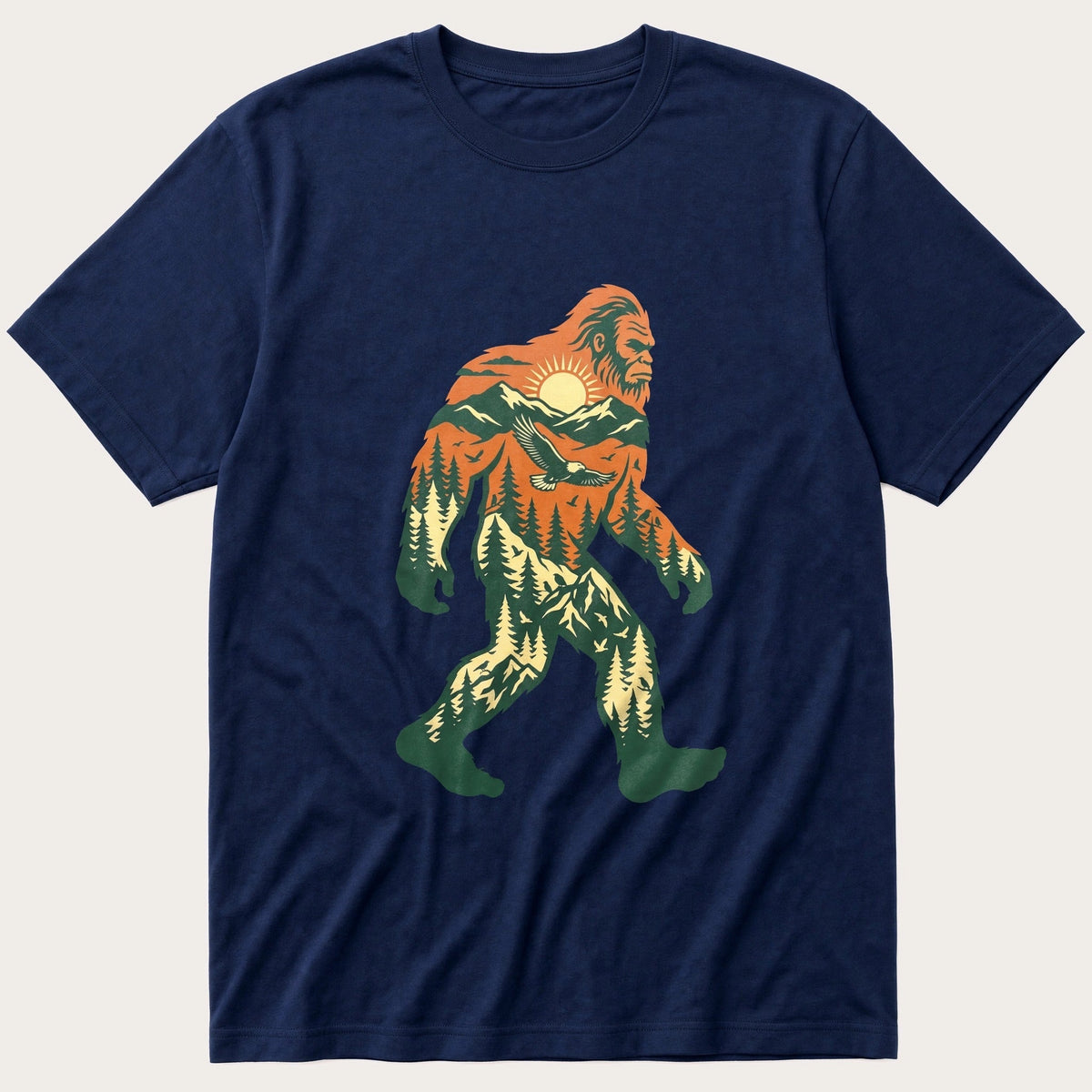 Bigfoot 66 — Navy T-Shirt