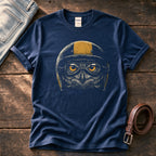 Biker Owl 6 — Navy Comfort Colors tee
