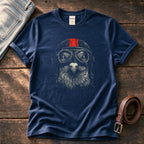 Biker Pigeon 7 — Navy Comfort Colors tee