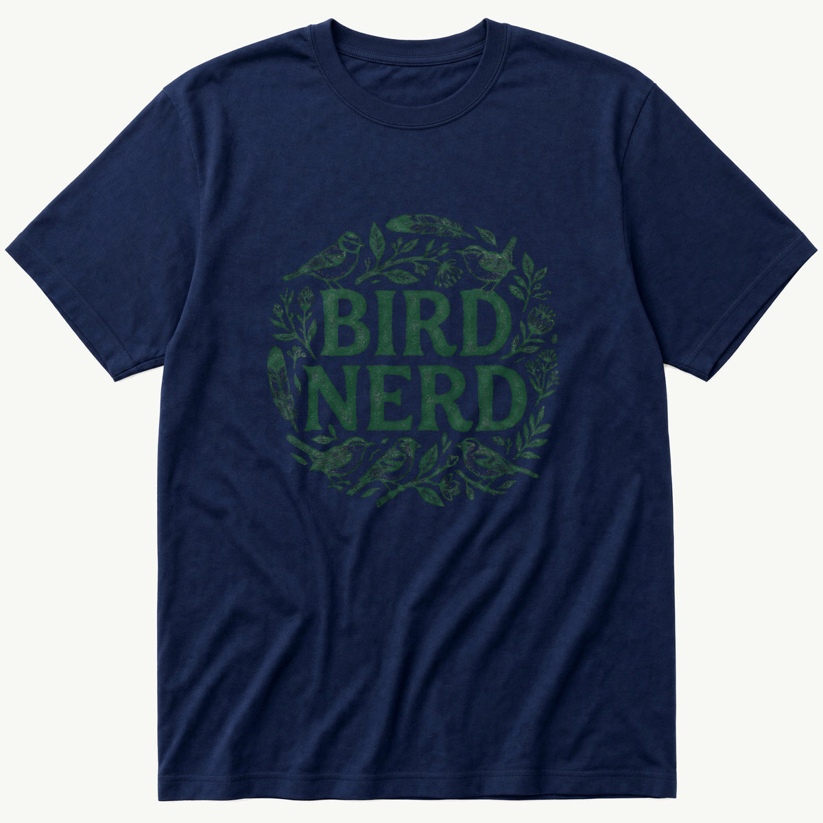 bird nerd 4 — Navy T-Shirt