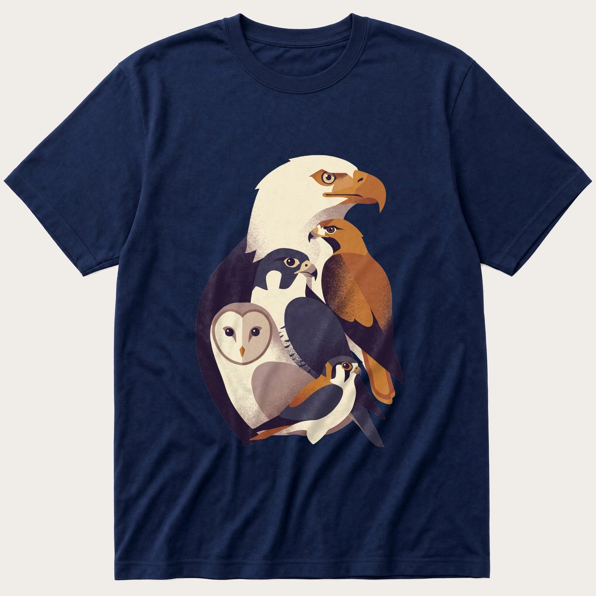 Birds Of Pray Breeds 44 — Navy T-Shirt