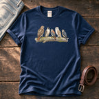 Birds Of Prey On Branch 1 — Navy Comfort Colors tee