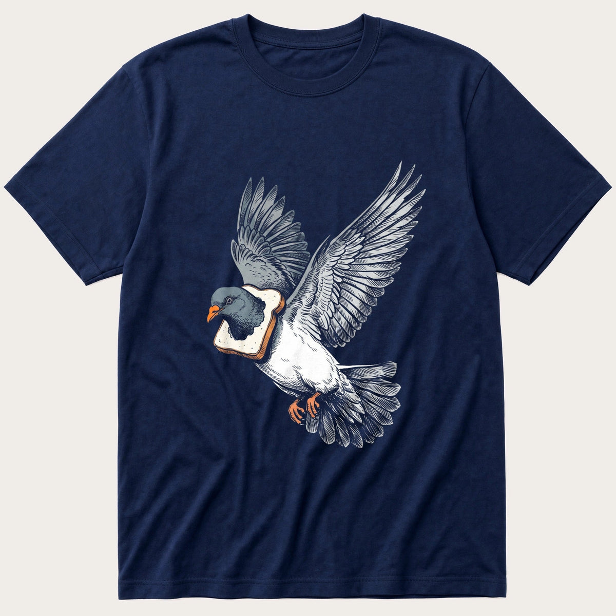 Bread Pigeon 66 — Navy T-Shirt