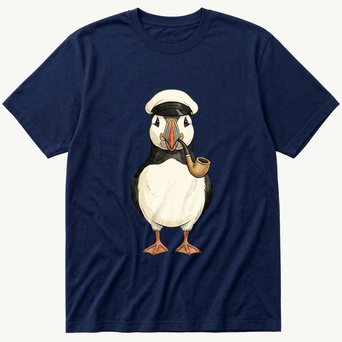 Cap Puffin 4 — Navy T-Shirt