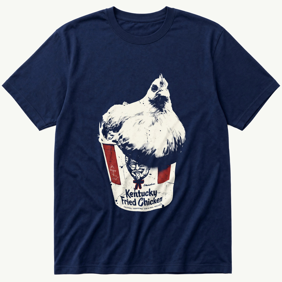 Chicken Bucket 4 — Navy T-Shirt