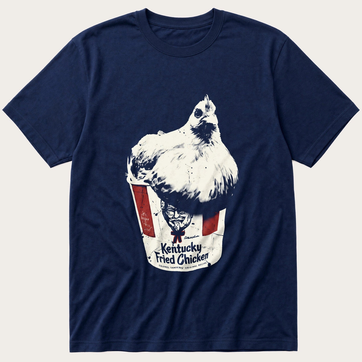 Chicken Bucket 4 — Navy T-Shirt