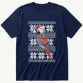 Christmas African Grey Sweater — Navy T-Shirt