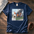 Disaster Seagull 4 — Navy Comfort Colors tee