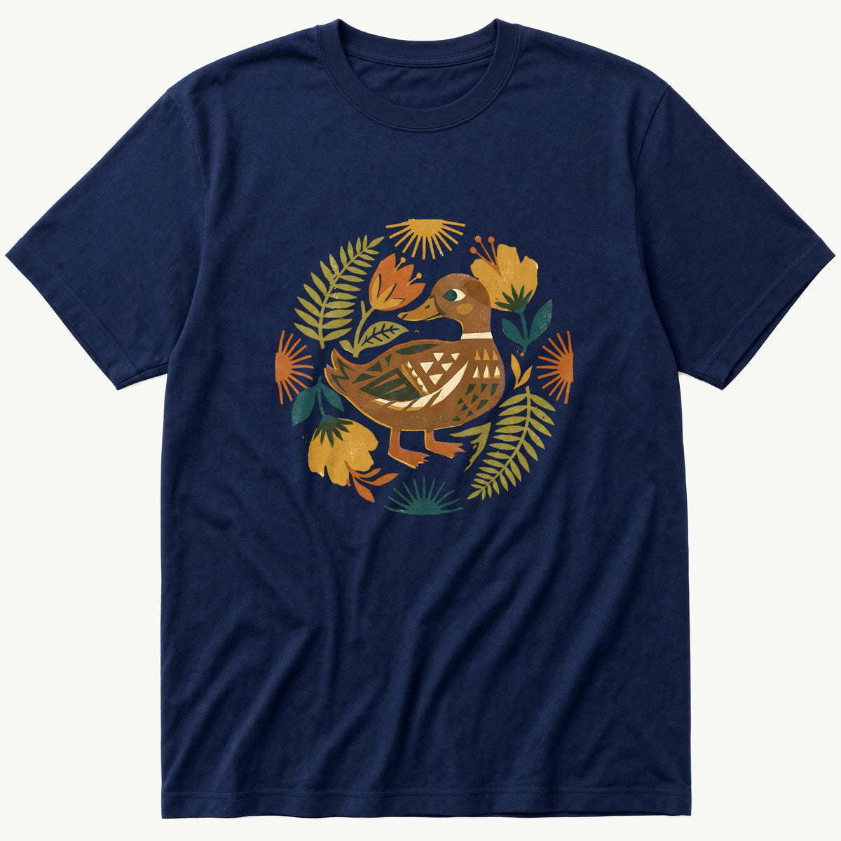 Duck Cutout 2 — Navy T-Shirt