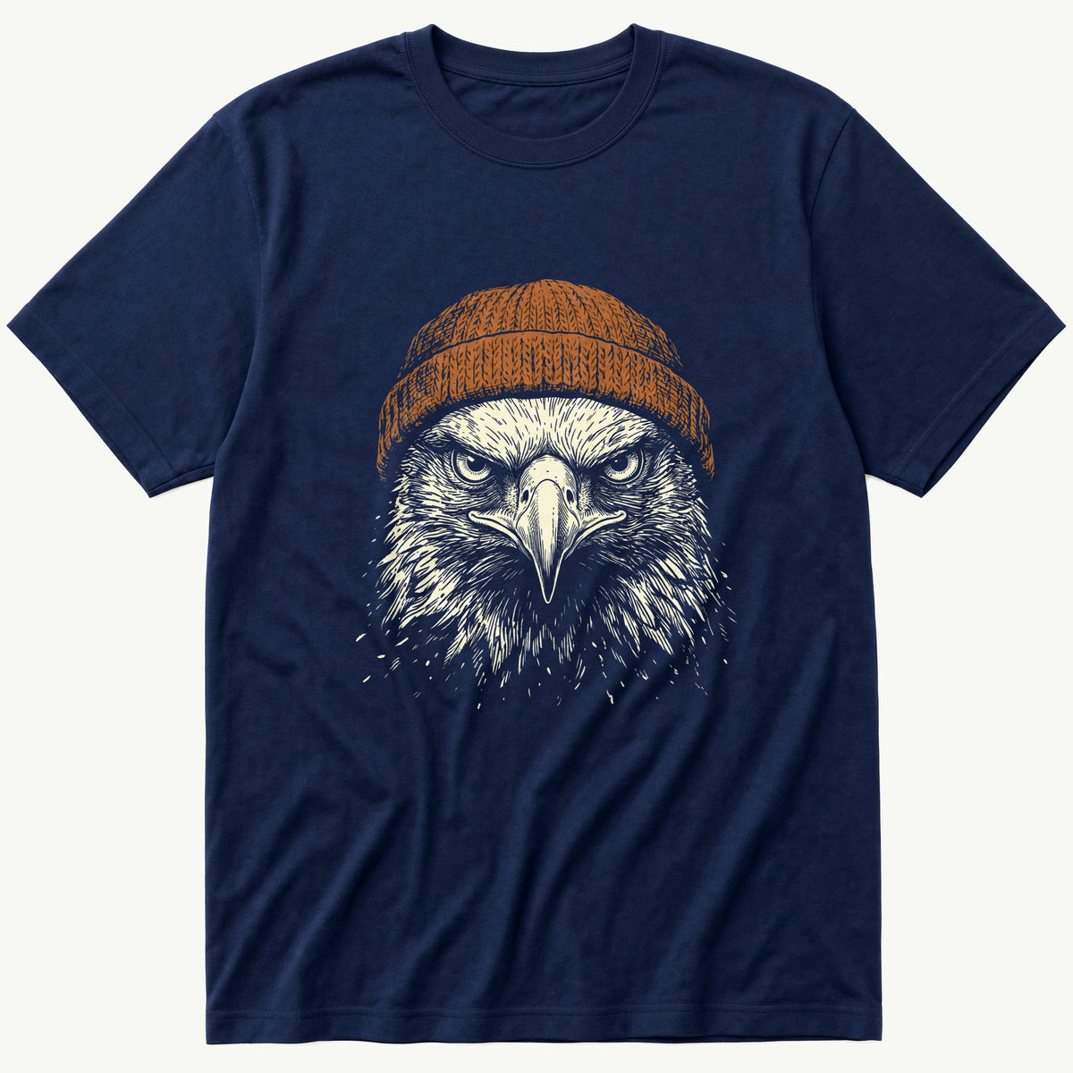 Eagle Beanie 55 — Navy T-Shirt
