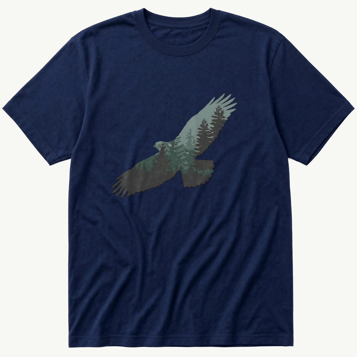 Eagle Treeline Shiloette — Navy T-Shirt