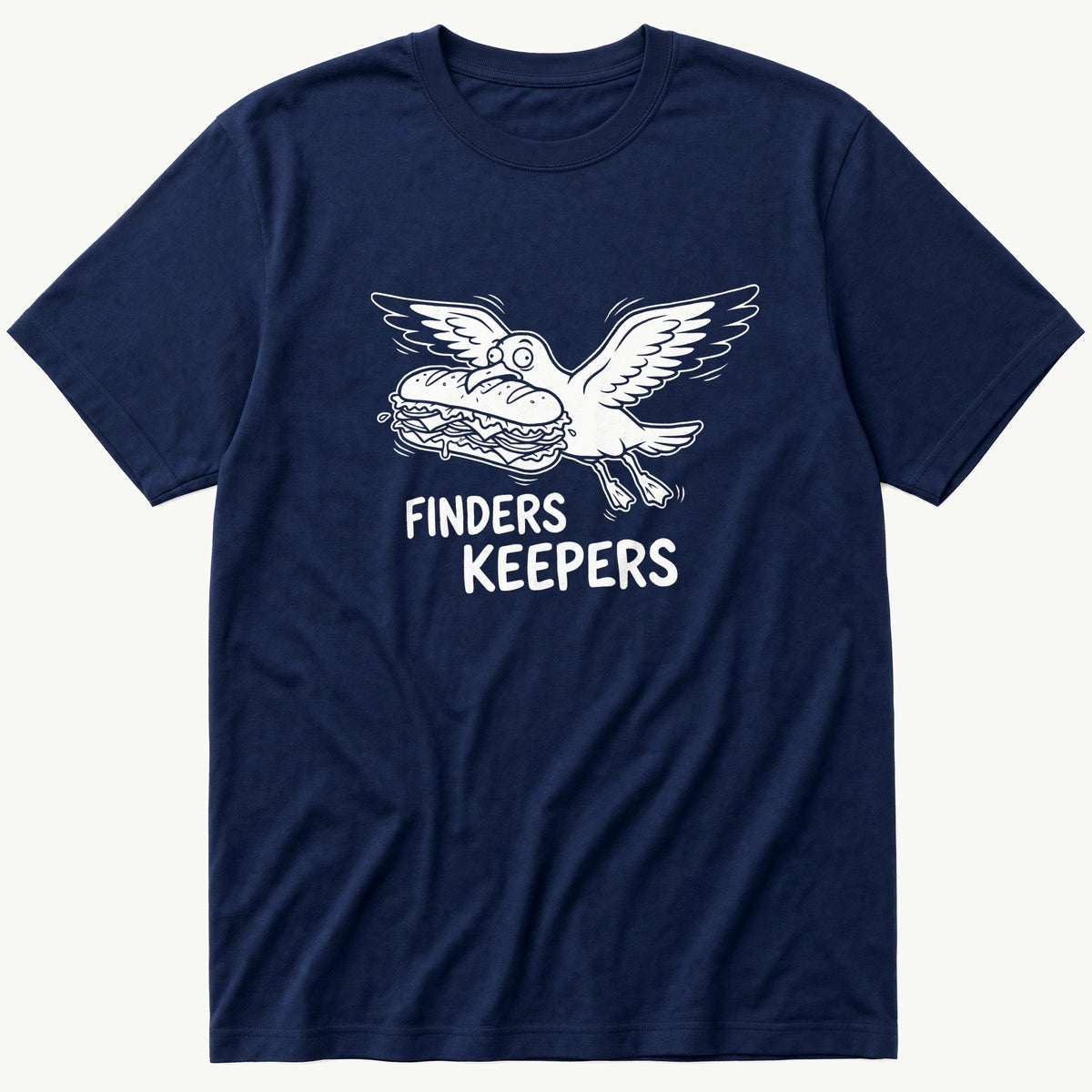 Finders Keepers — Navy T-Shirt