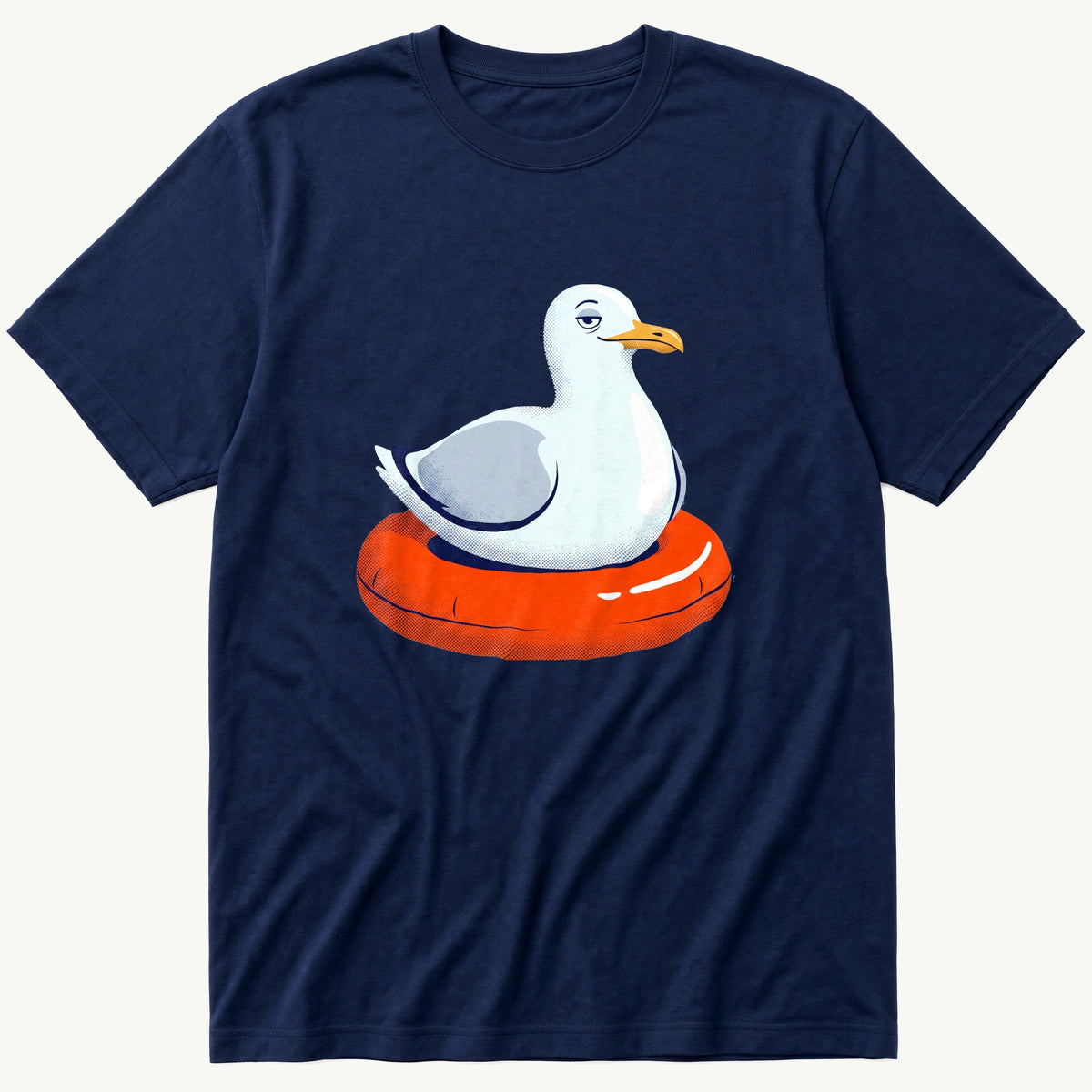 Floatie Seagull — Navy T-Shirt
