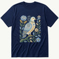 Folk Style Dove — Navy T-Shirt