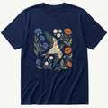 Folk Style Swallow — Navy T-Shirt