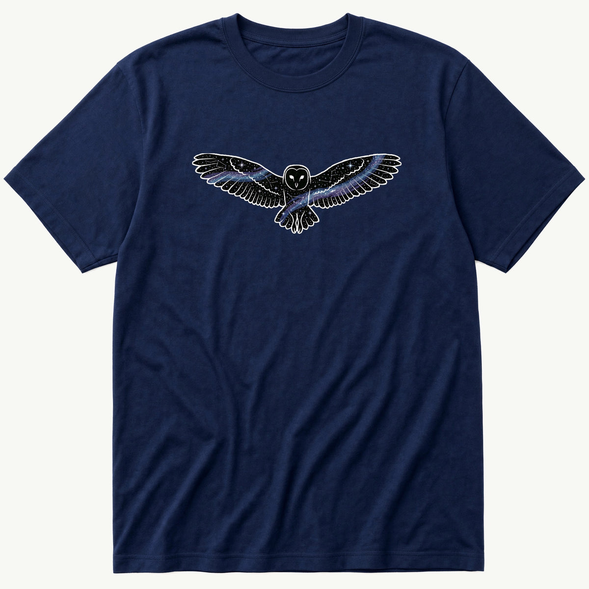 Galaxy owl — Navy T-Shirt