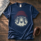 Hawk Beanie 44 — Navy Comfort Colors tee
