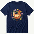 Hen Cutout 1 — Navy T-Shirt
