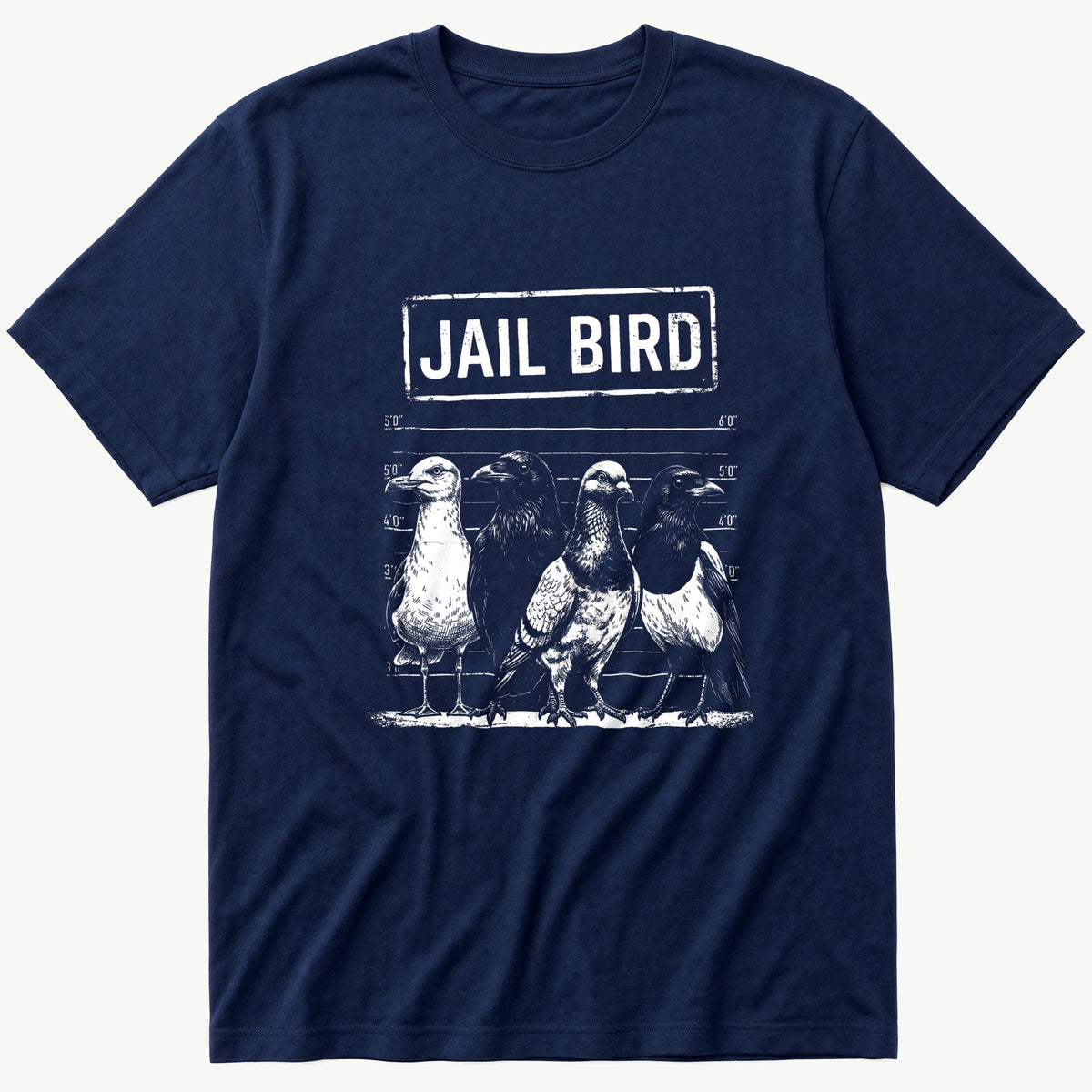 Jail Bird 3 — Navy T-Shirt