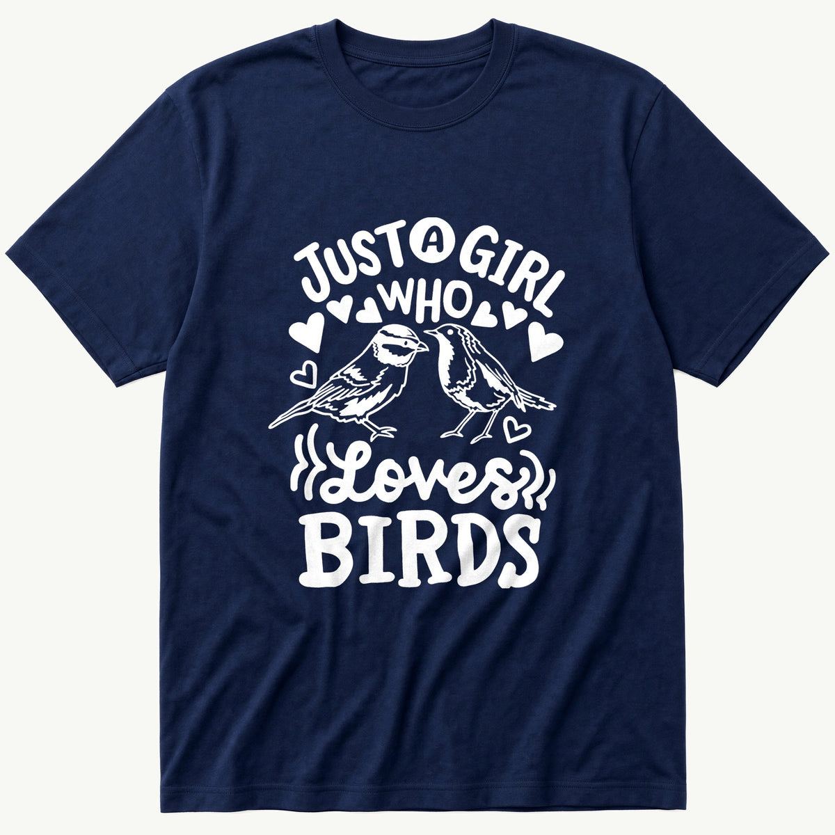 Just A Girl — Navy T-Shirt