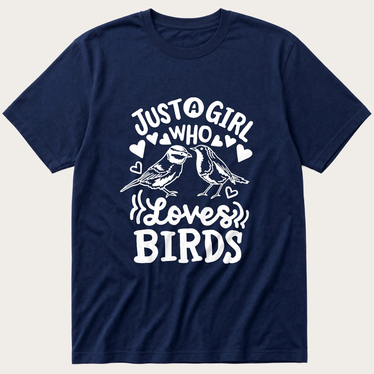 Just A Girl — Navy T-Shirt