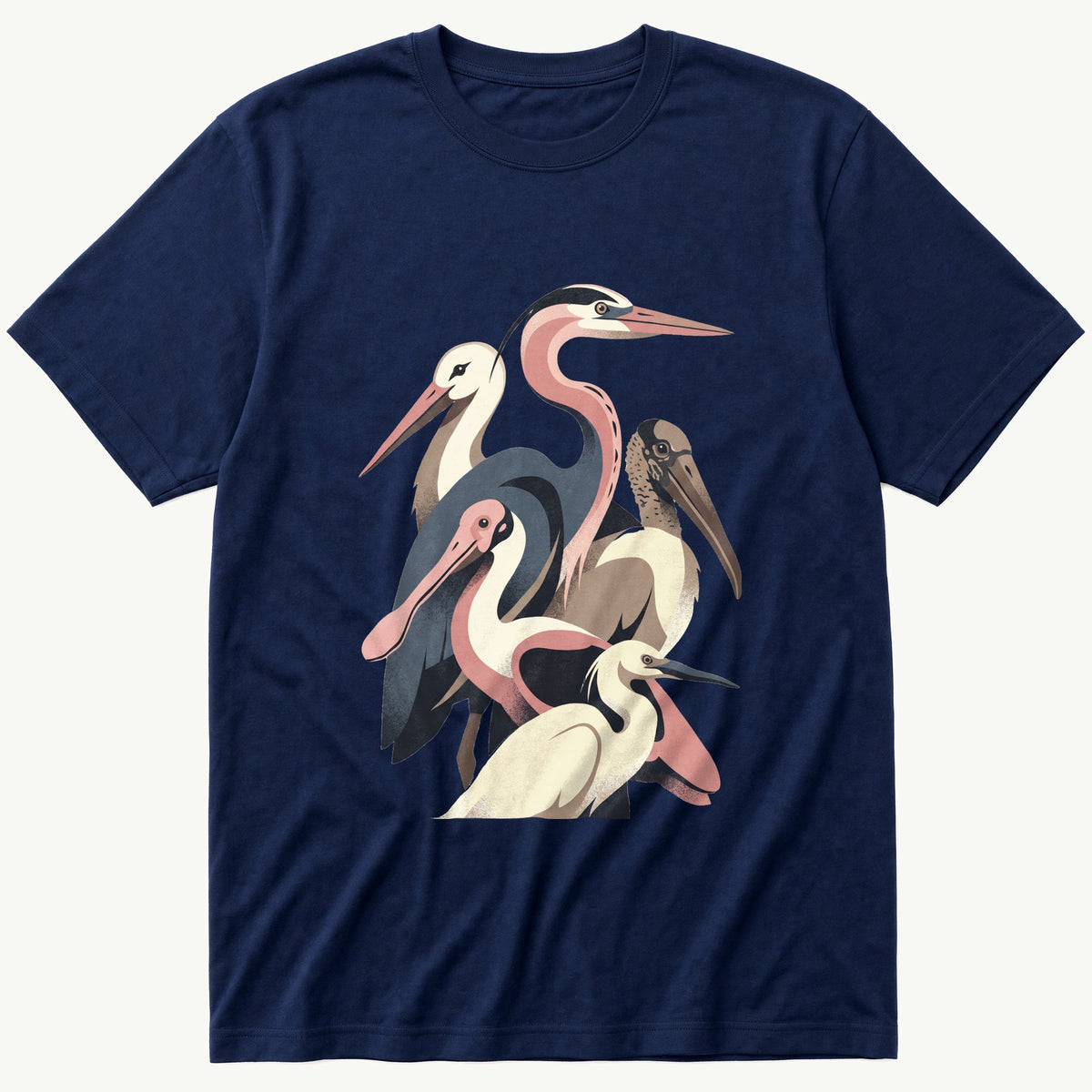 Lake Bird Breeds 77 — Navy T-Shirt