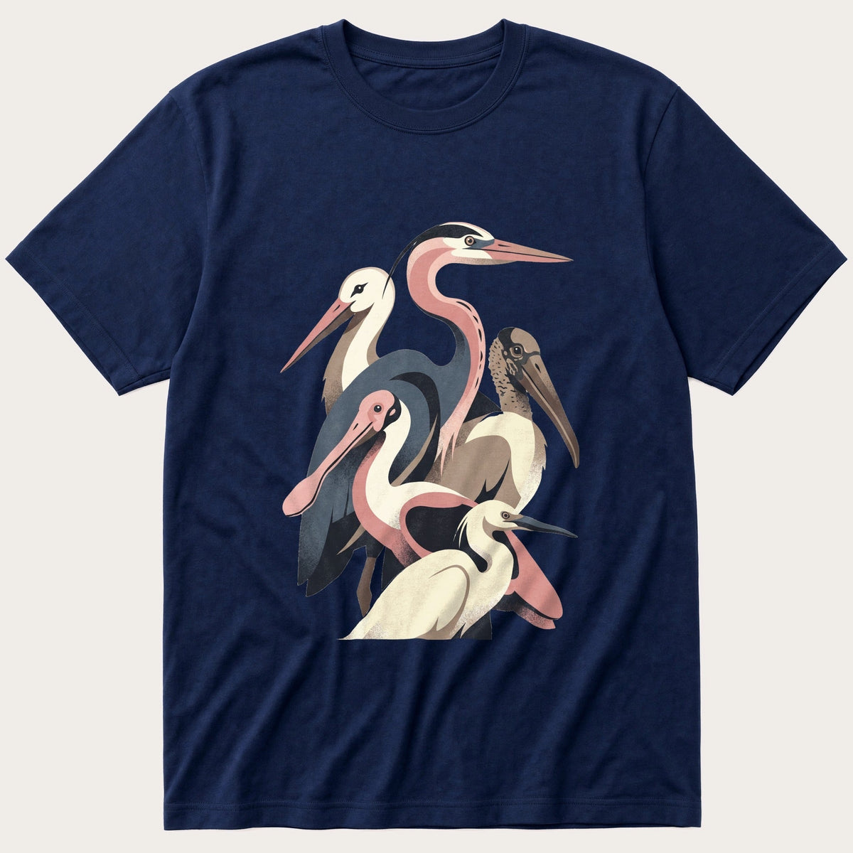 Lake Bird Breeds 77 — Navy T-Shirt