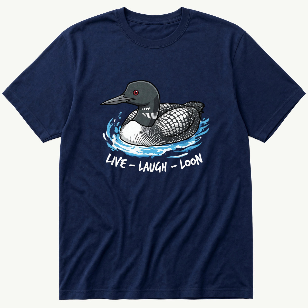 Live Laugh Lo2on V2 — Navy T-Shirt