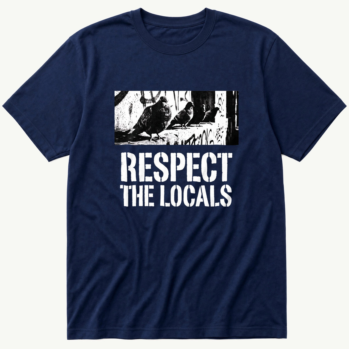Local Pigeons 1 — Navy T-Shirt