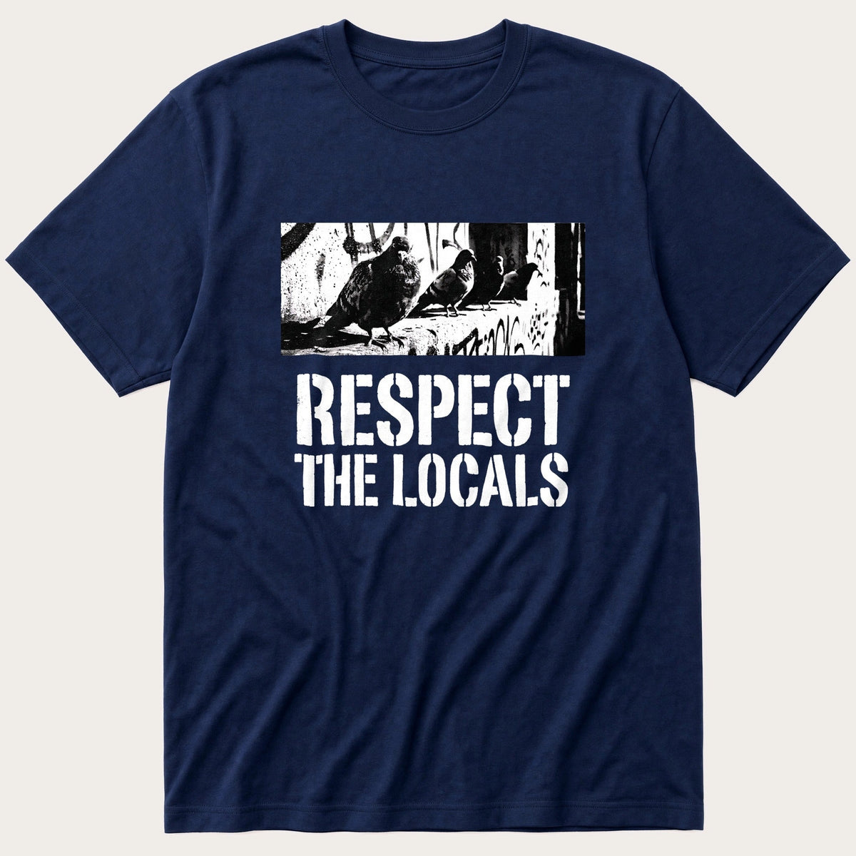 Local Pigeons 1 — Navy T-Shirt