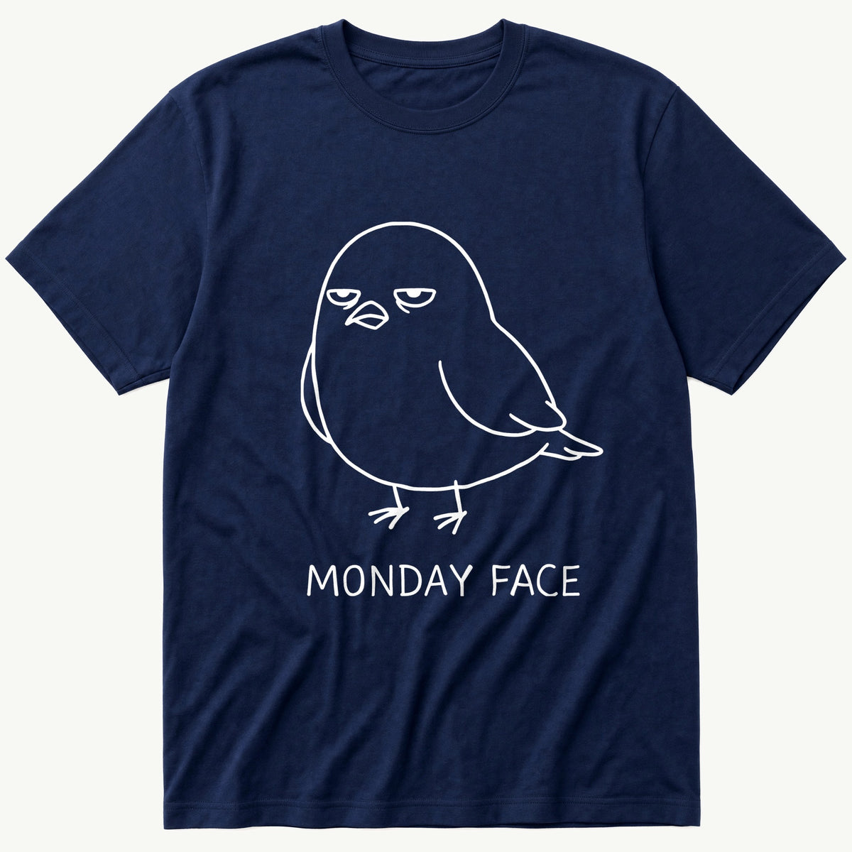 MONDAY FACE — Navy T-Shirt