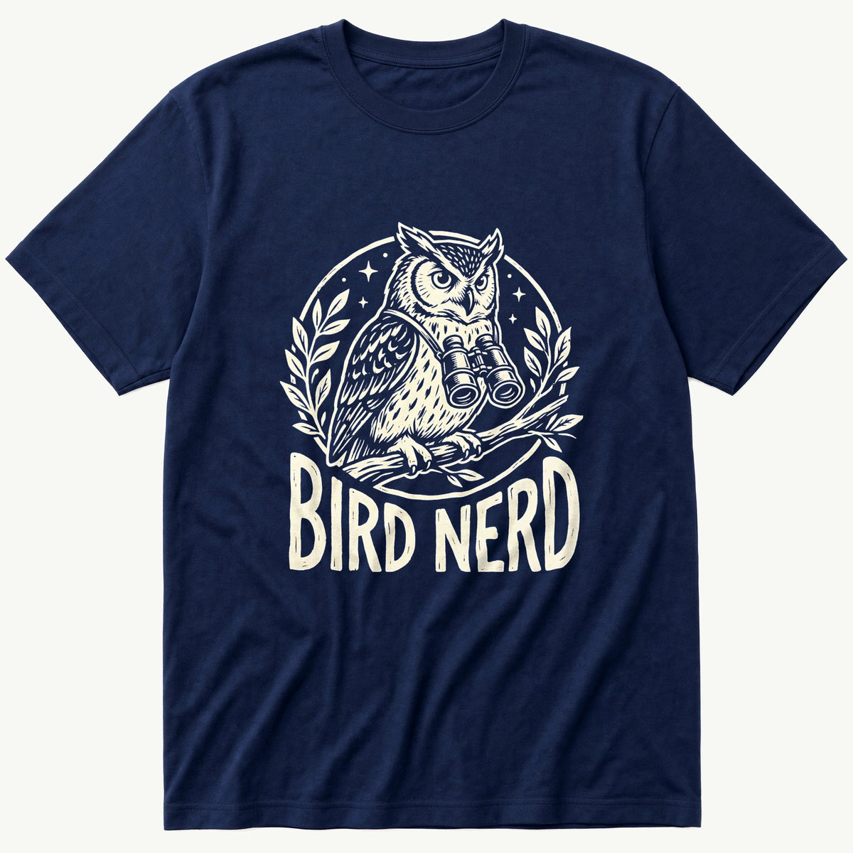 Night Watch Bird Nerd — Navy T-Shirt