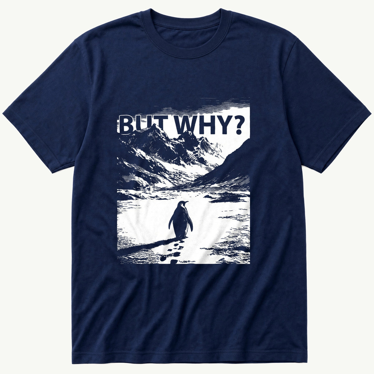 Nihilist Penguin 2 — Navy T-Shirt