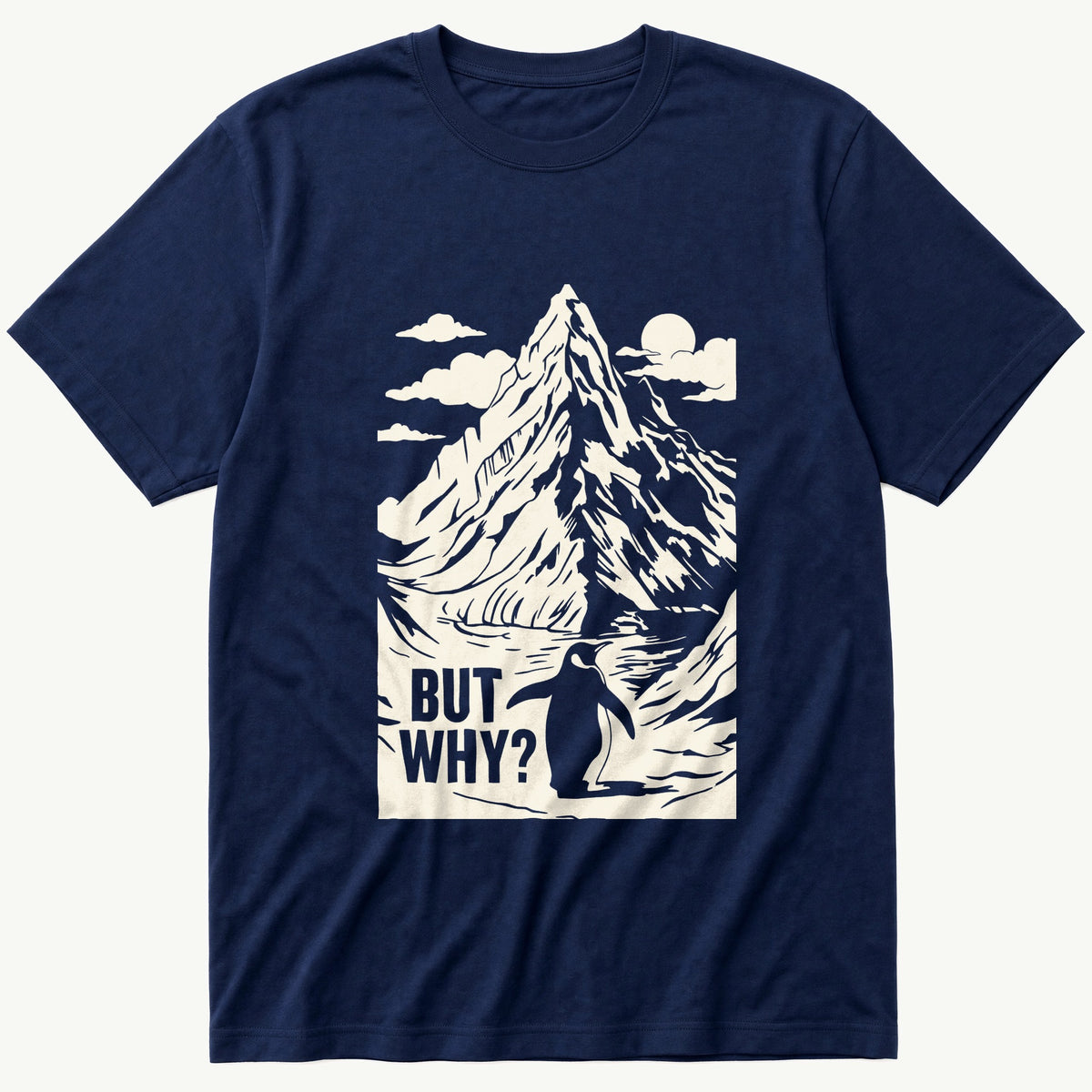 Nihilist Penguin 5 — Navy T-Shirt