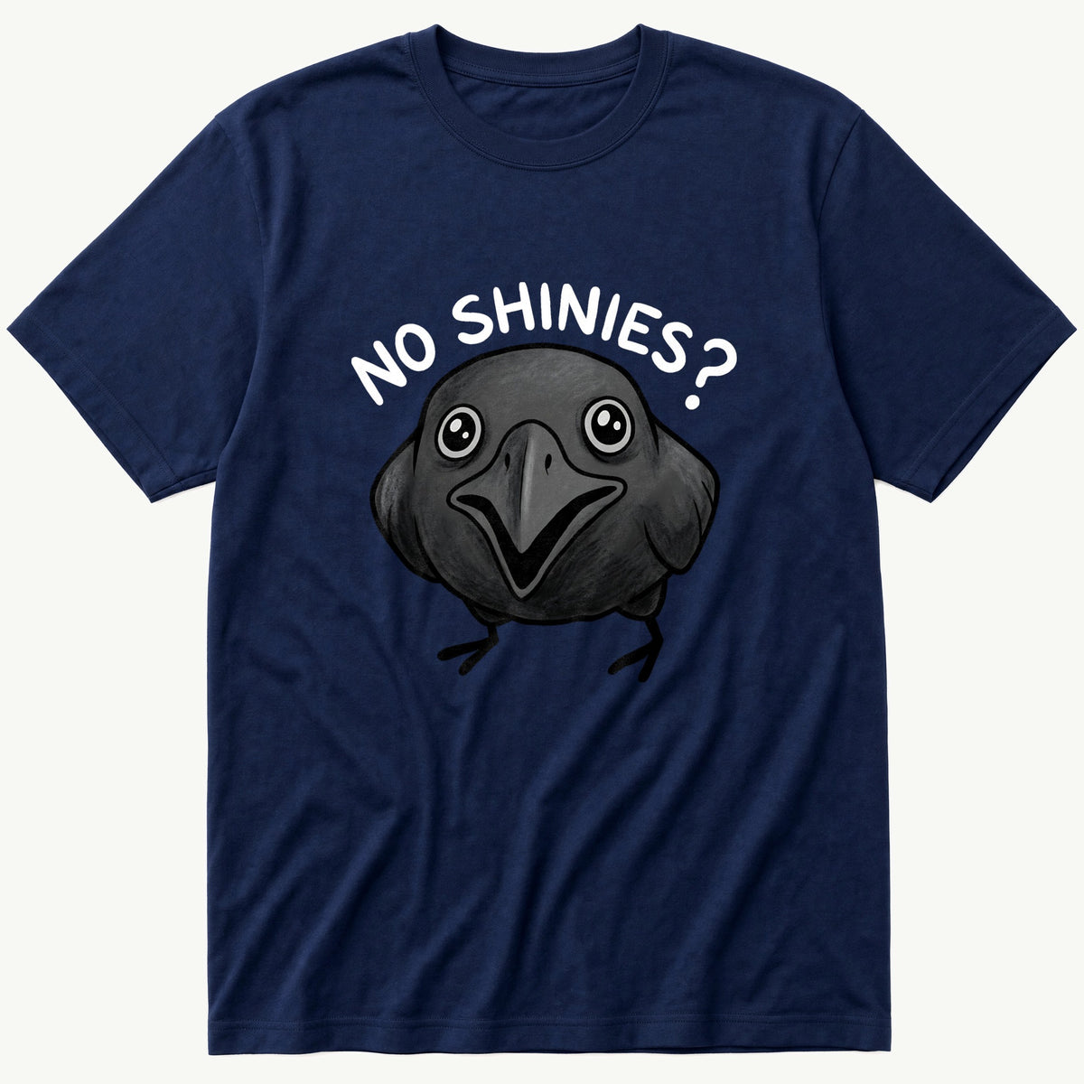 No Shinies Crow vw — Navy T-Shirt