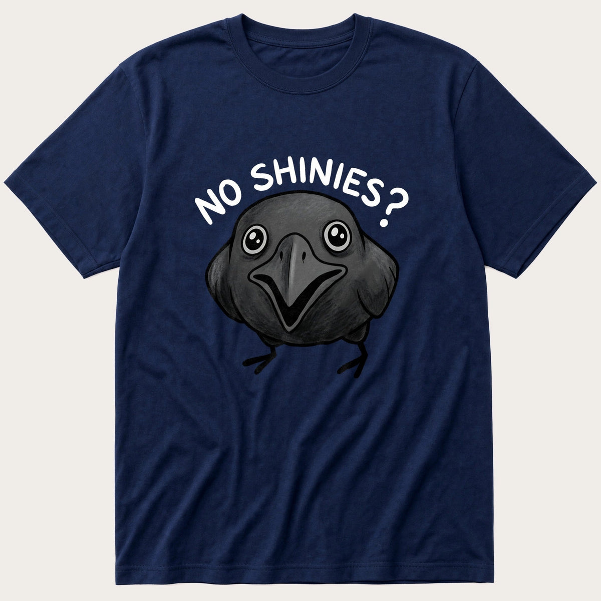 No Shinies Crow vw — Navy T-Shirt