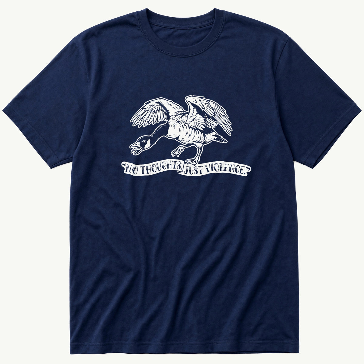 No Thoughts Just Violence — Navy T-Shirt