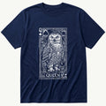 Owl Playing Card 4 — Navy T-Shirt
