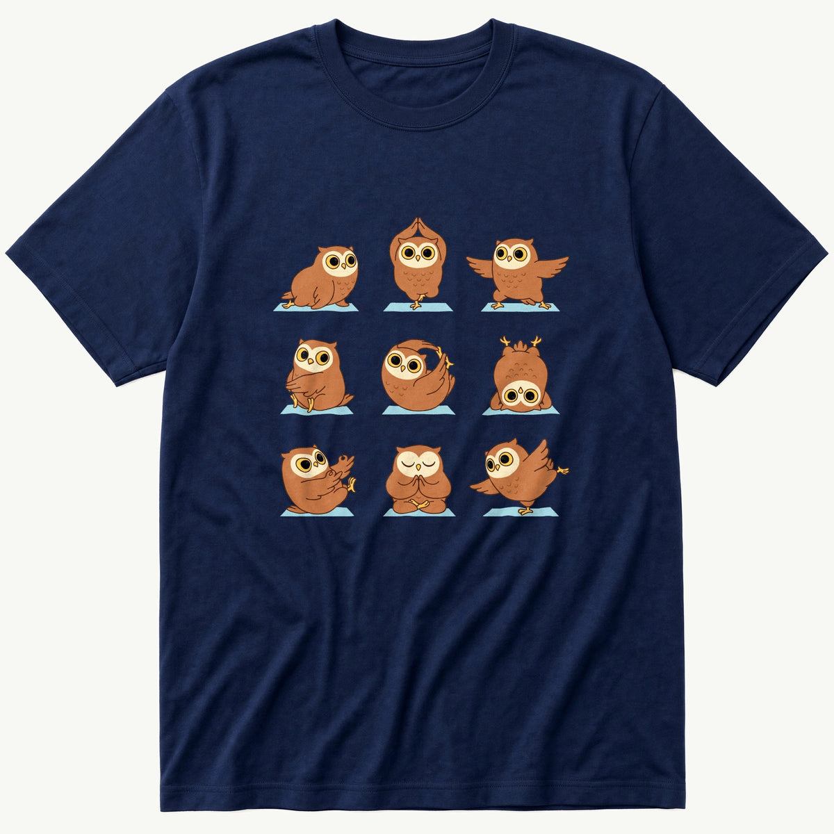 Owl Workout — Navy T-Shirt