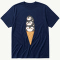 Penguin Cone 6 — Navy T-Shirt