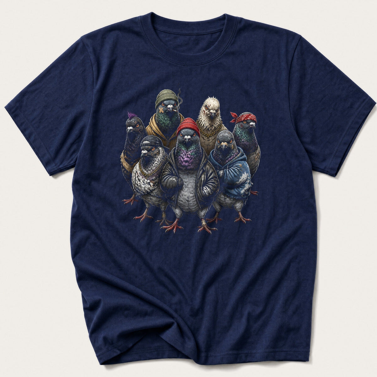 Pigeon Gang — Navy T-Shirt