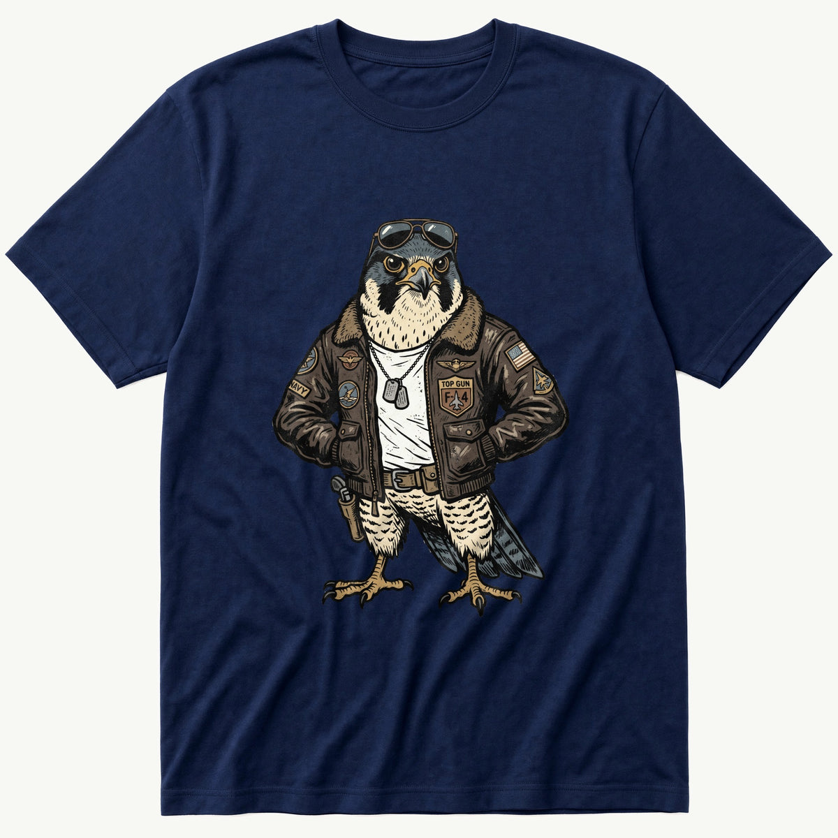 Pilot Hawk — Navy T-Shirt